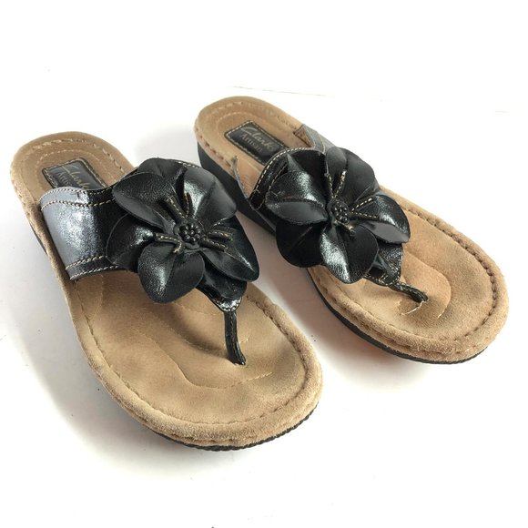 clarks flower sandals